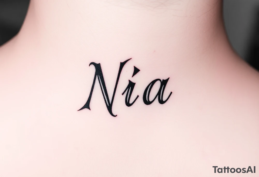 name Nia tattoo idea