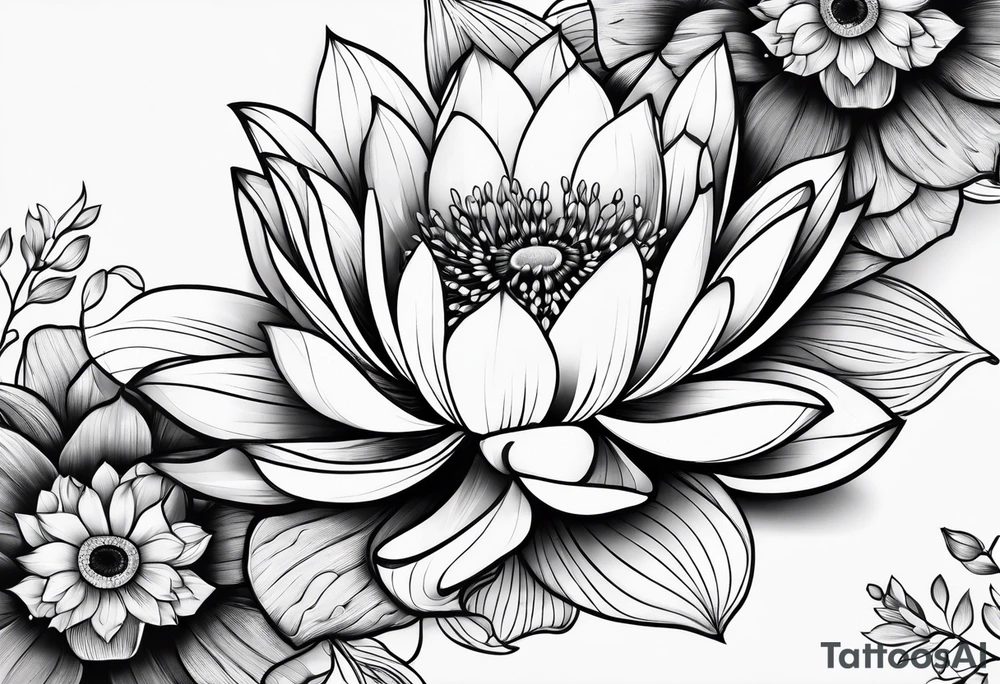 Lotusblüte tattoo idea