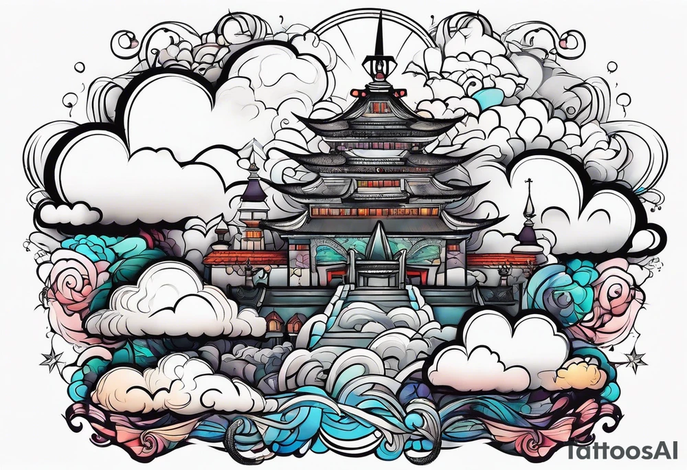 clouds tattoo idea
