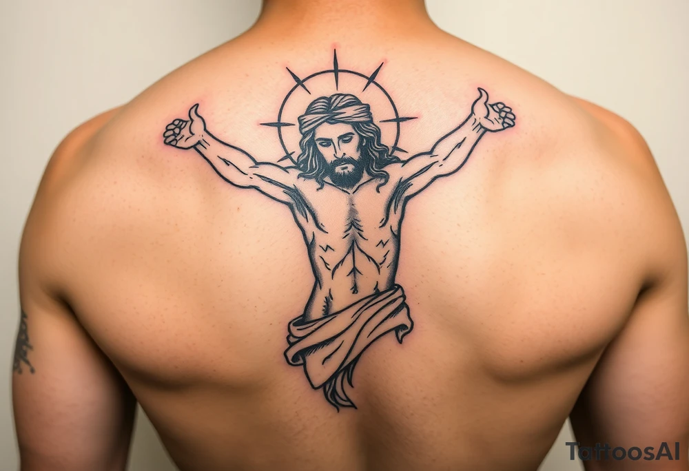 jesus winnig the death tattoo idea