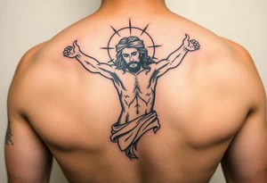 jesus winnig the death tattoo idea