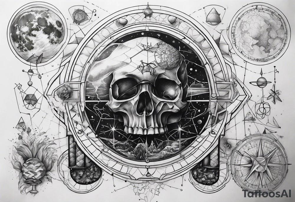science tattoo. tattoo idea