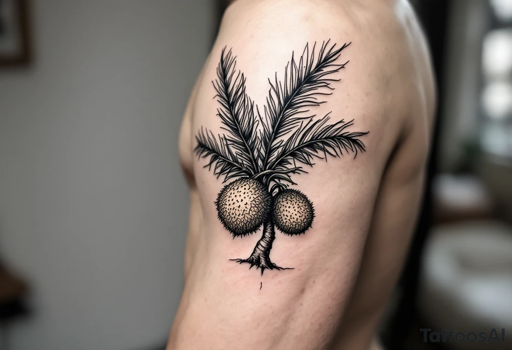 Breadfruit tree tattoo idea
