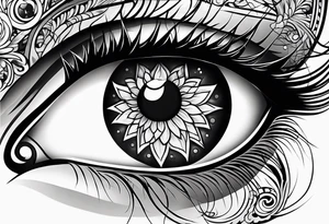 Feline eye tattoo idea