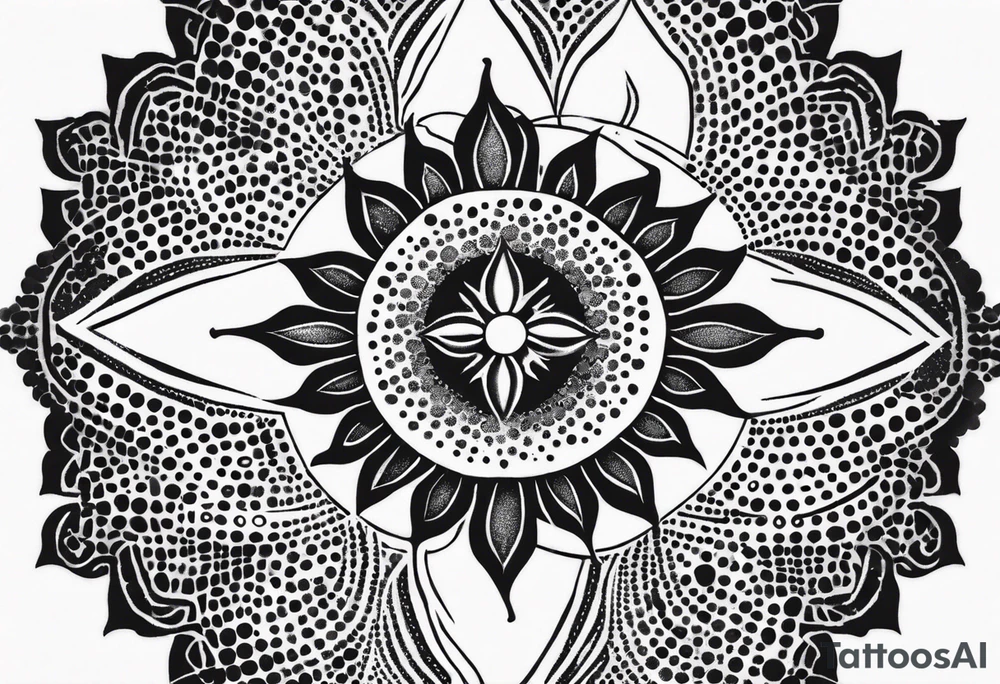 small, sun cross ,  elegant, 
 vishap tattoo idea