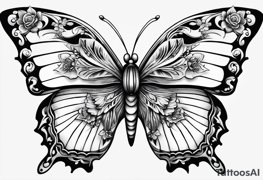 butterfly tattoo idea