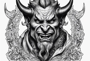 devil for a chest tattoo idea