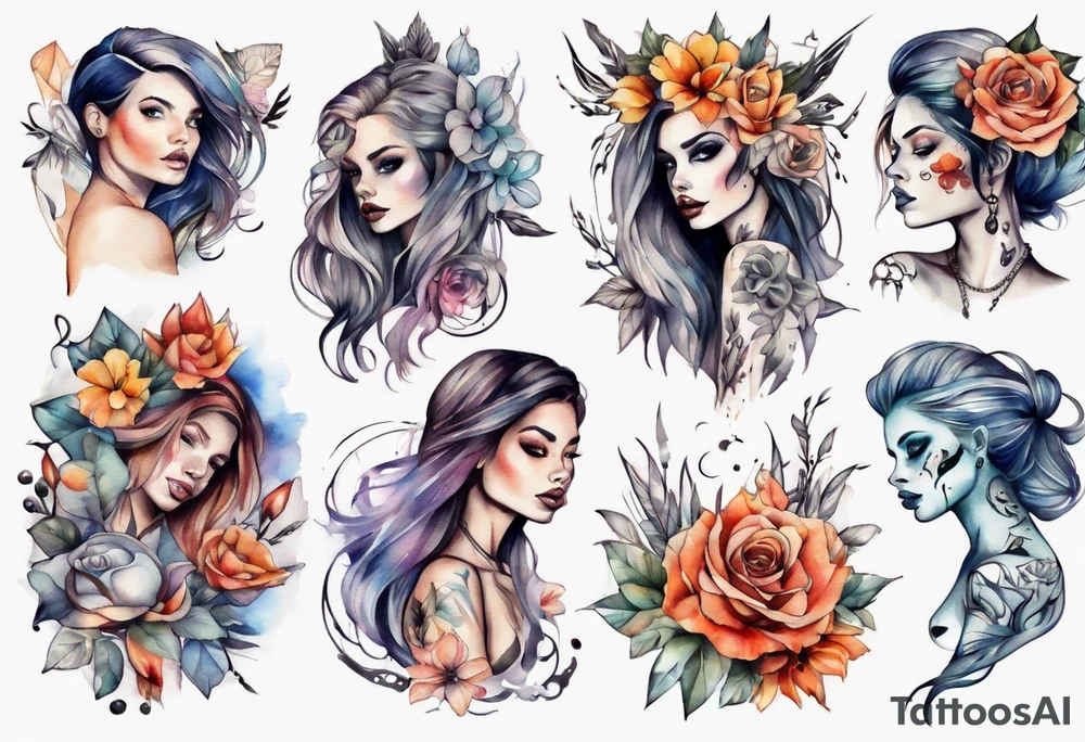 Sexy girl tattoo idea