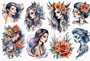 Sexy girl tattoo idea