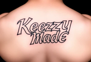 (KeezY MadE) bubble letters tattoo idea