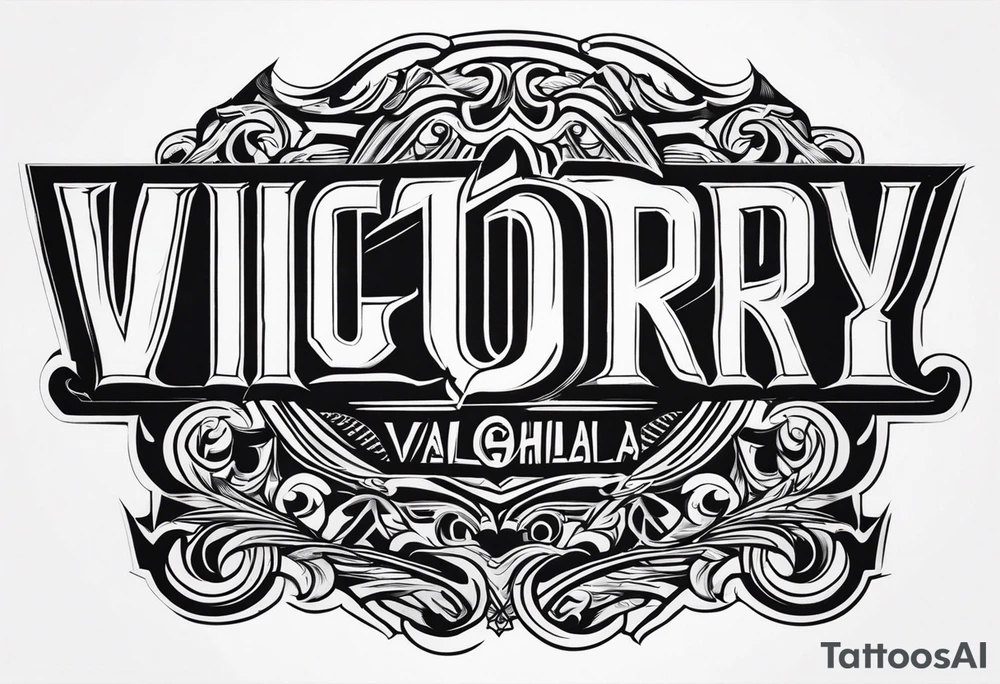 Victory or valhalla tattoo idea