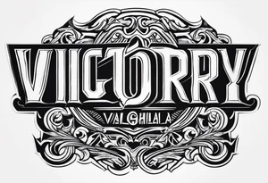 Victory or valhalla tattoo idea