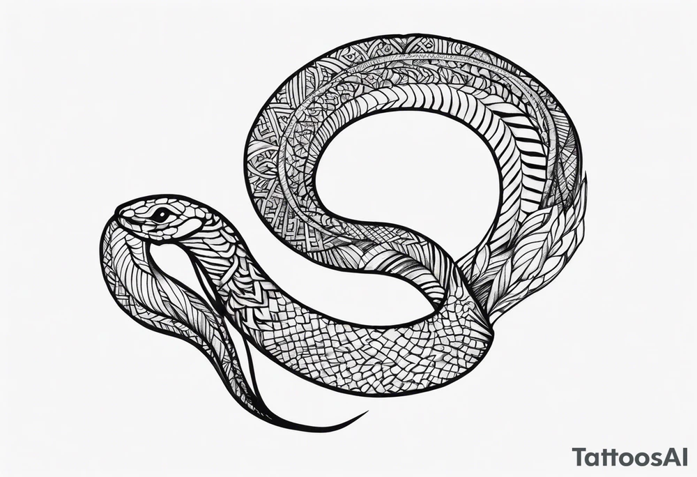 Collarbone snake tattoo idea