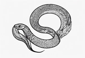Collarbone snake tattoo idea