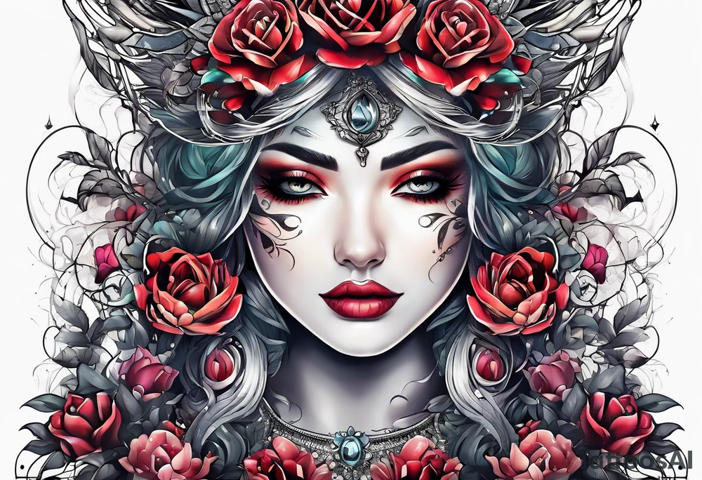 stitching together a wound tattoo idea