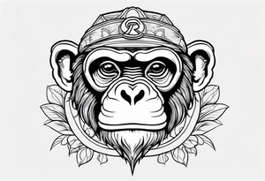 rich.  monkey tattoo idea