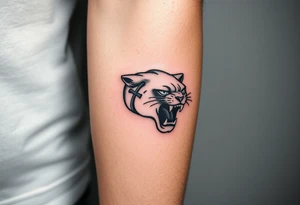 A Christian inspired tattoo with a black panther tattoo idea