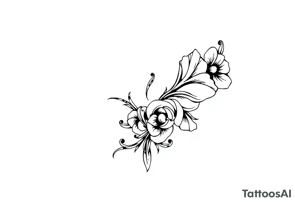 hip tattoo on the hip tattoo idea