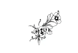 hip tattoo on the hip tattoo idea