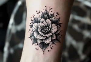 beautiful dmt flower trippy tattoo idea