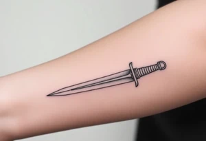 spartan as a sword tattoo idea