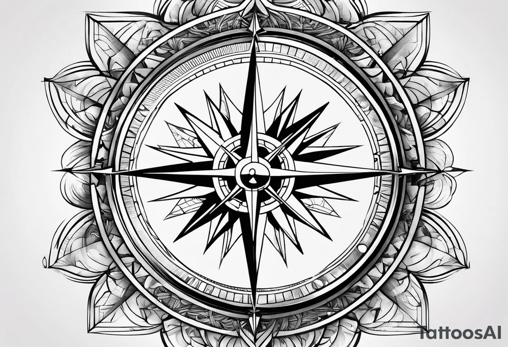 Compass tattoo idea