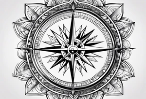Compass tattoo idea