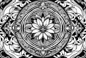 Line art tattoo idea