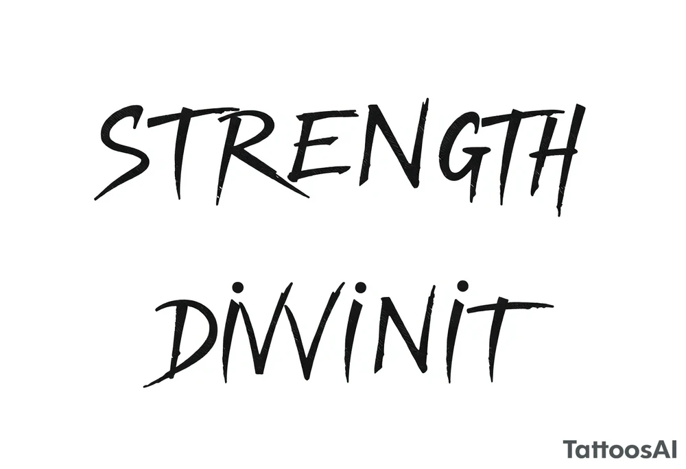 STRENGTH
DIVINITY tattoo idea