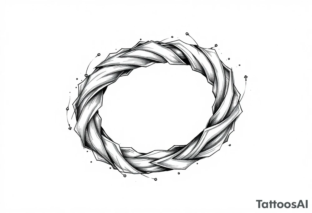 Infinity loop as sketch tattoo idea