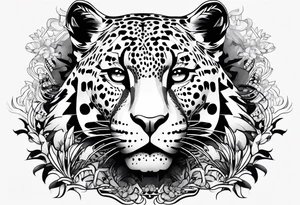Jaguar in City tattoo idea