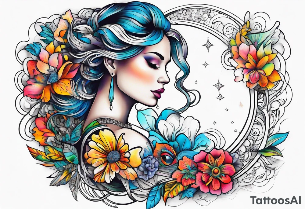 Woman tattoo idea