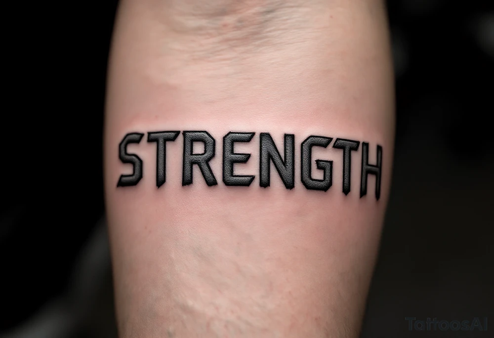 STRENGTH tattoo idea