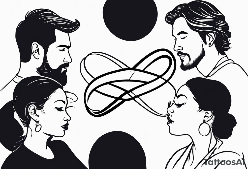 Infinity, family, love, five tattoo idea