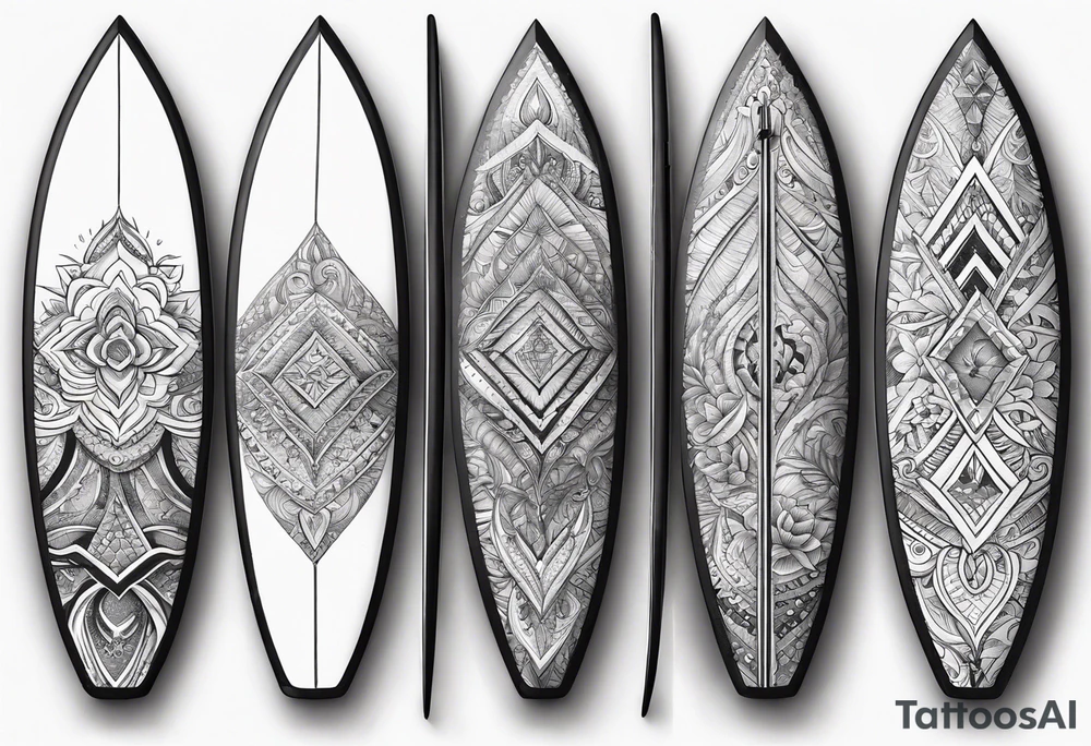 surfboard tattoo idea