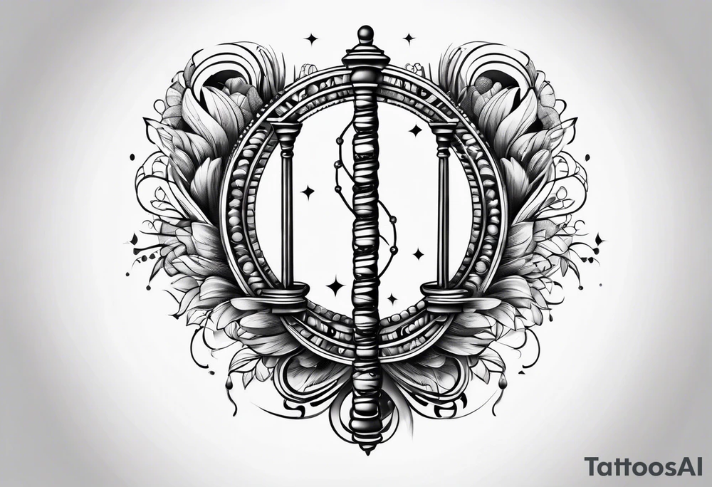 DNA strand tattoo idea
