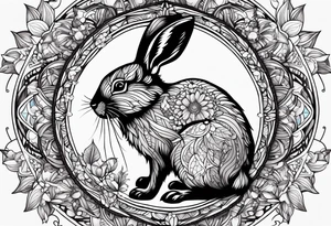 wonderland  dead 
rabbit mandalas tattoo idea