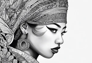 asia, africa, europe tattoo idea