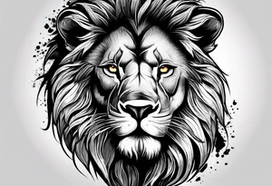 African lion tattoo idea
