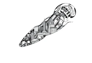 New York theme tattoo tattoo idea