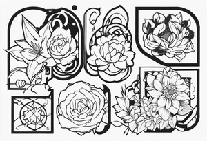 A bunch of anime related pieces for a sleeve tattoo idea
