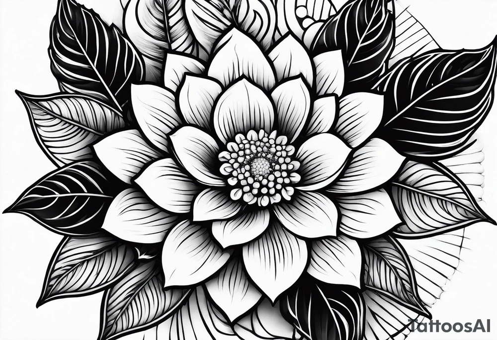 flower tattoo idea
