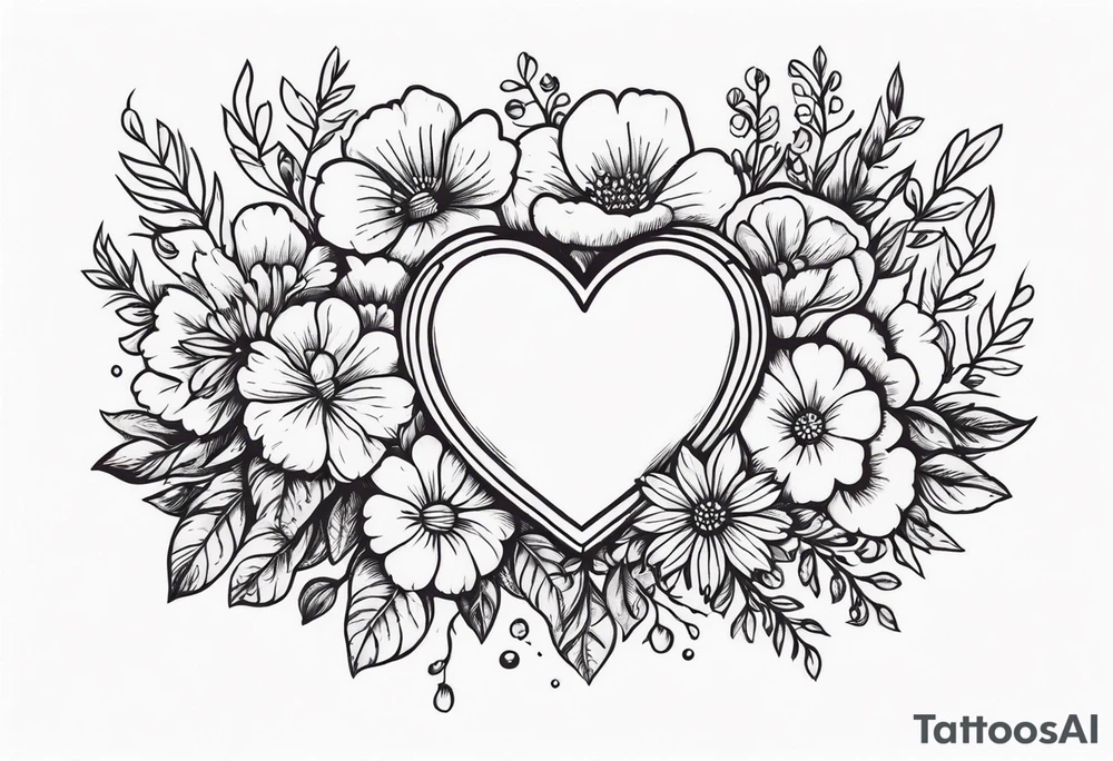 heart
old school vintage simple traditional design surrounded by vintage flowers


bold color simple tattoo idea