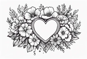 heart
old school vintage simple traditional design surrounded by vintage flowers


bold color simple tattoo idea