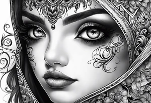 big eyes tattoo idea