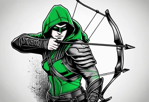 the green arrow tattoo idea