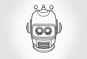 Futurama Bender Head tattoo idea