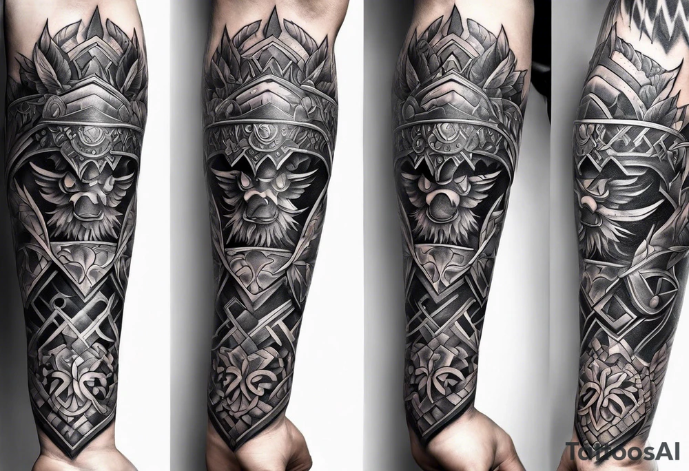 heavy armor tattoo idea