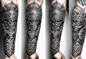 heavy armor tattoo idea