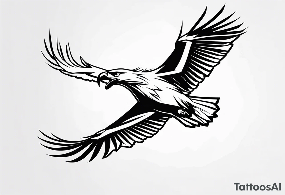 eagle figthing in air tattoo idea